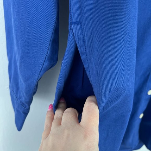 NWT Madewell Mini Shirtdress in Regenerative Chino Long Sleeve Blue Size Small S - Picture 7 of 12